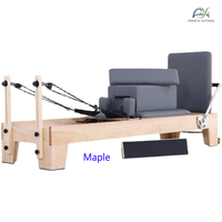 Reformer de Pilates de Madera de Arce Avanzado para Desarrollo de Potencia Atlética de Élite, Flujo Cinético en Cadena y Acondicionamiento Corporal Completo