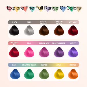 Vendita calda Semi-permanente colore dei capelli della tintura crema per il salone di bellezza vivido di colore dei capelli con 43 colori per uso del partito - Product Image 5