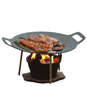 Pentola per Barbecue antiaderente <span class=keywords><strong>in</strong></span> <span class=keywords><strong>pietra</strong></span> medica con piastra per Barbecue da campeggio all'aperto - Product Image 1