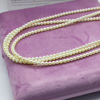 Colliers de bijoux fins européens et américains, collier de perles d'eau douce, bijoux en or platine pour les anniversaires
