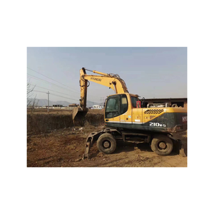 Excavadora de ruedas Hyundai 210W-9, 21ton, precio en venta con buen estado - Product Image 1