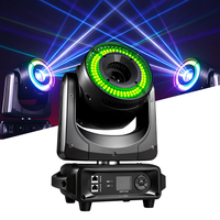 Igracelite 5W RGB Moving Head Laser Light avec animation 3D, anneau LED Wash, DMX512, éclairage de scène pour DJ, discothèque, mariage