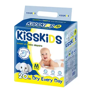 Kisskids China Wholesale New Dry Soft Care Baby Diapers Suppliers