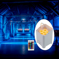 Projecteur LED sans fil 4x18W 10W à batterie, DMX, pour éclairage mural, idéal pour mariages, fêtes et événements