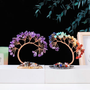 Árbol <span class=keywords><strong>de</strong></span> Cristal Natural al por Mayor, Adornos <span class=keywords><strong>de</strong></span> Feng Shui con Energía Curativa, Árbol <span class=keywords><strong>de</strong></span> Cola <span class=keywords><strong>de</strong></span> Fénix para Chakras, Decoración del Hogar - Product Image 1