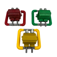 Connecteur à pince étanche IP65, isolé, perforé, pour mise à la terre, en laiton et aluminium, cosses de borne, finition décapée, modèle 240V