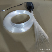 Kits de lumière à fibre optique 18W RGBW RF + APP Control Twinkle Star Effect DC12V Kits de lumière d'étoile à fibre optique pour étoile de toit de voiture et chambre
