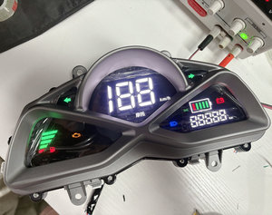 INSTRUMENTO HONGTU LION para motocicleta electrónica o tipo carburador motocicleta DIY PARTE MOSTRAR NIVEL DE ACEITE VELOCIDAD ODO - Product Image 1