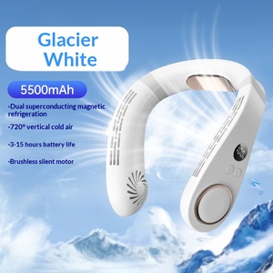 Ventilateur portable intelligent de haute qualité, idéal pour l'été, rechargeable, à suspendre au cou, prix de gros - Product Image 2