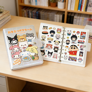 Cuaderno de Notas Personalizado con Espiral Japonesa, Diseño Infantil con Dibujos Animados, PVC, Portátil, Reutilizable, con Hojas Sueltas, para Regalo - Product Image 2