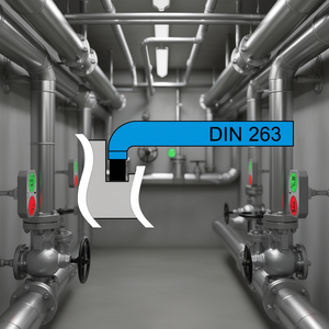 Válvula de Mariposa Fervi DIN 263 Soldada para Canales Internos - Product Image 3