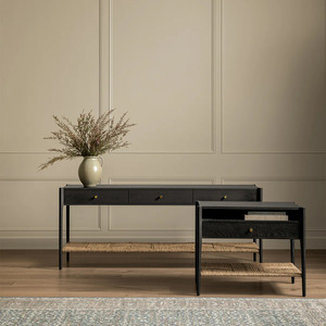 Mỹ Retro đau khổ hiện đại tối giản giao diện điều khiển Bảng với bện dây thiết kế cho lối vào nhà khách sạn hành lang hoặc tiền sảnh - Product Image 2