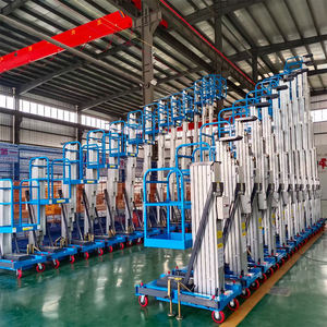 Plataformas DE TRABAJO 6m 8m 10m Plataforma de trabajo aéreo de un solo mástil Elevator150kg 125kg Capacidad Elevador de almacén Tipo de andamio - Product Image 6