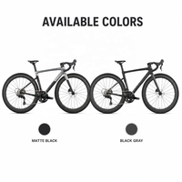 Vélo de course sur route 700C ES7000 14 vitesses avec freins à disque hydrauliques sans fil et jeu de roues en carbone pour la compétition de sprint sur asphalte à grande vitesse