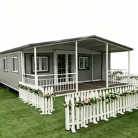 Maison modulaire en conteneur, maison pliable en conteneur, cabane préfabriquée en conteneur pour le camping et les stations balnéaires