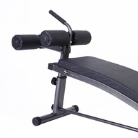 Banc de musculation réglable avec poignées ergonomiques et supports de jambe rembourrés pour des exercices abdominaux quotidiens