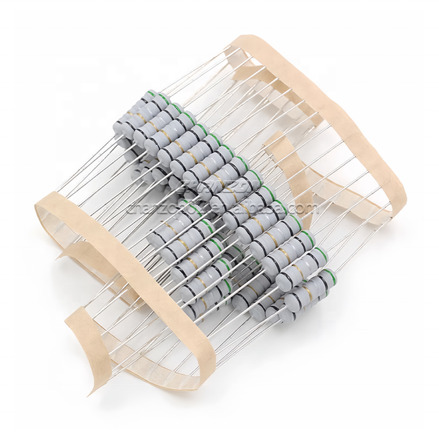 High Quality 1W 2W 5W Fuse Wirewound Resistor Color Codes 0.1 47 1 4.7 5.1 10 100 47 70 1K Ohm Fuse Wire Wound Resistance