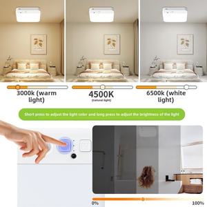 Lámpara de Inducción Moderna con Sensor de Movimiento y Atenuación Automática, Luz LED de Techo de Superficie para Pasillos, Escaleras y Entradas - Product Image 2