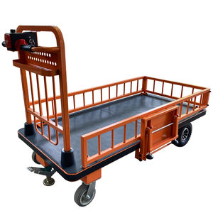 Mini chariot plat électrique industriel à plate-forme à quatre roues de <span class=keywords><strong>transporteur</strong></span> de voiture plat acier inoxydable capacité de charge de 500kg pour - Product Image 6