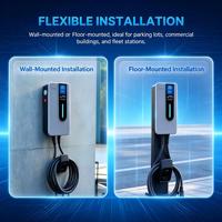 Nouveau chargeur mural pour véhicules électriques 7 kW, 11 kW, 22 kW avec application de contrôle, interface Type 2 GB/T, pour usage domestique