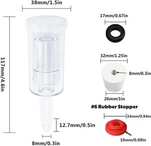 Kits de brassage <span class=keywords><strong>maison</strong></span> <span class=keywords><strong>pour</strong></span> vin et <span class=keywords><strong>bière</strong></span>, avec seau de brassage, valve de fermeture, sas de fermentation en plastique - Product Image 2