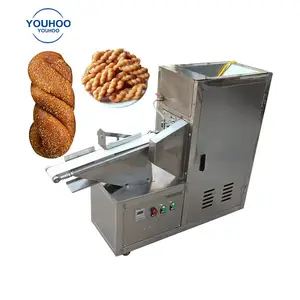 Máquina extrusora de alimentos, totalmente automática, frita y frita