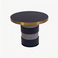 Table basse convertible minimaliste italienne au design unique, table d'appoint cylindrique pour la maison, l'hôtel, la villa, le salon