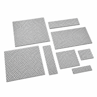 Feuille de maille perforée en aluminium LINSHENG, trou rond de 2 mm pour diffuseur d'éclairage