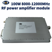 Module amplificateur de puissance à semi-conducteurs SWT 8~12 GHz 100 W 28 VDC 21,4 A pour les tests de communication et les systèmes RF industriels