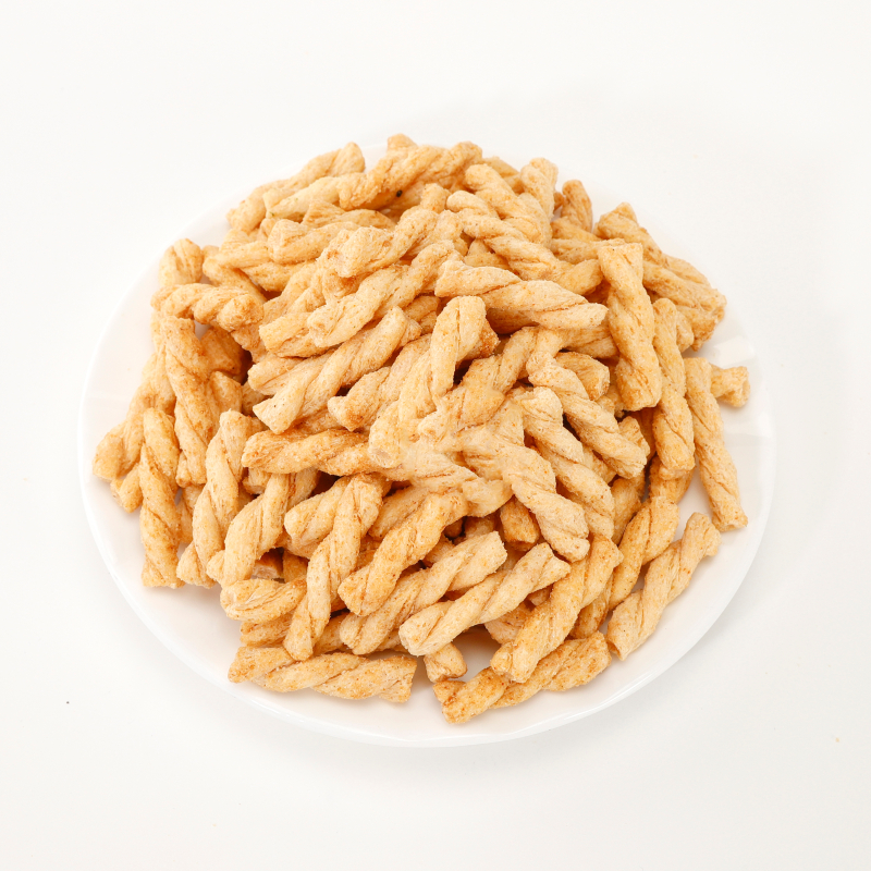 Factory Supply Fried Snack Equipment Bugle Chips Production Line Fried Wheat Flour Snacks with Crab Shape Machine