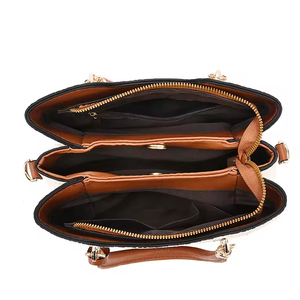 Bolso de Mano Casual de Gran Capacidad para Mujer, Diseño Moderno 2026, Bolso de Hombro Tejido con Bloques de Color, Resistente, para Viajes Diarios - Product Image 5