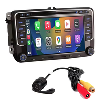 Pantalla Táctil HD de 7 Pulgadas, CarPlay Inalámbrico, Android Auto, Amplificador DSP, RGB para Todos los Radios VW, Sistema Multimedia para Automóvil con GPS, Unidad Principal