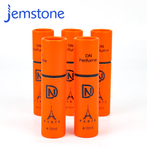 Thé rond cylindre boîte noir parfum bougie beauté cosmétique huile artisanat essentiel papier Tube emballage pour vêtements - Product Image 2