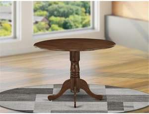 <span class=keywords><strong>Dublin</strong></span> hiện đại rắn gỗ phòng ăn bảng 42x42 inch óc chó với giọt bệ cơ sở cho phòng khách hoặc khách sạn sử dụng - Product Image 2