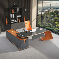 Bureau de direction moderne LBZ08, table de bureau en MDF, bureaux de haute qualité, bureau de patron.