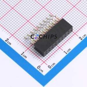 HX PM2.0-2x9P WT Pin Socket SMD,P=2mm,Horizontal Mount Connector ( Jack Structure: 2x9P )( Pitch: 2mm )( Row Spacing: 2mm ) - Product Image 1