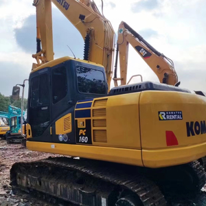 Excavatrice hydraulique Komatsu PC160 d'occasion, bien entretenue, bon état, faible consommation de carburant, matériel de construction - Product Image 1