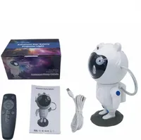   Mini projecteur LED astronaute pour chambre à coucher, lampe de projection colorée, ornement de cadeau, projecteur de ciel étoilé