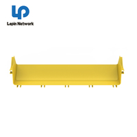 Plateau en fibre optique en PVC/ABS jaune pour armoire réseau, tailles et couleurs personnalisables, fabriqué par l'usine Lepin de Ningbo, Chine