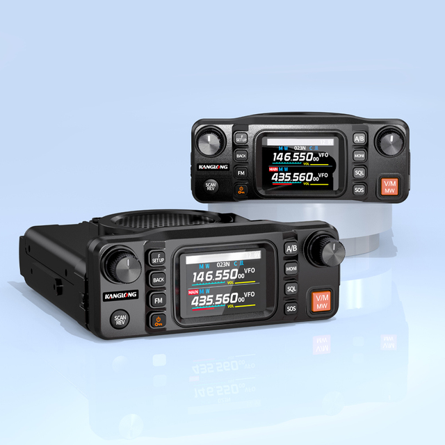 Kanglong FT-7300UV High-Power 50W Mini Car Radio, Dual-Channel Communication Receiver/Transceiver, Split-Type Car Mobile Radio