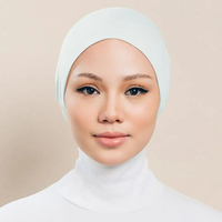 YOMO vente en gros malaisien couleur unique intérieur Hijab Cap musulman coton Undercap snowcap hijab pour les femmes