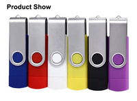 Thumb Drive Flash Disk memori 64GB, Pen Drive 32GB Stik Usb 2.0 Mini kustom tipe-c 32gb OTG