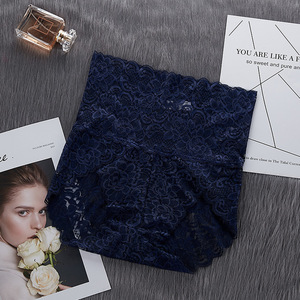 Women Panties Female Plus Size High <strong>Waist</strong> Hollow Out Lace Sexy <strong>Underwear</strong> Lingerie Briefs Solid Comfort Female Underpants - Product Image 4