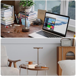 Lampe de bureau sans fil rechargeable par USB, 3 modes de couleur et réglage de la luminosité flexible, capteur tactile, abat-jour alimenté par batterie - Product Image 5