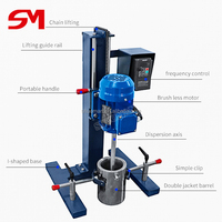 SHUOMAN nouveau Type homogénéisateur électrique lisse et joli ascenseur haute vitesse de savon Latex disperseur de peinture Machine de dispersion