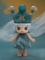 Figurine décorative de collection haut de gamme POP MART MEGA ROYAL MOLLY 400% You Wendi Rabbit Wave, authentique et en gros