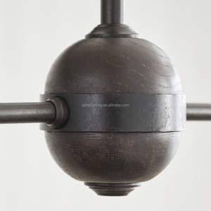 Pendentif industriel en métal laiton métal lin abat-jour chambre à coucher salle à manger éclairage décoratif <span class=keywords><strong>Piaf</strong></span> grande lumière pendentif linéaire - Product Image 6