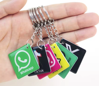 2024 WeiTai EM4305 NFC Epoksi Akıllı Etiket Çift Taraflı Mini RFID Su Geçirmez Üyelik Kartı