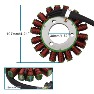 GOOFIT Moto Stator Coil Générateur Stator Rotor Pour GSXR600/750/<span class=keywords><strong>1000</strong></span> -05 31401-35F00 <span class=keywords><strong>GSX</strong></span>-R600 <span class=keywords><strong>GSX</strong></span>-R600Z <span class=keywords><strong>GSX</strong></span>-R750 <span class=keywords><strong>GSX</strong></span>-R1000 - Product Image 2