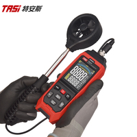 Anémomètre portatif TASI TA642C, nouvelle arrivée, connexion USB, mesureur de vent, température de l'air, équipement de test de la vitesse du flux, maintien des données